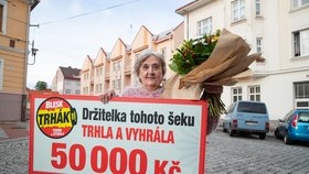 Šťastná Jiřina Kůstková z Domažlic