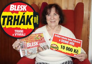 Jana Rotterová (76) z Hranic vyhrála v Denní hře Trhák 10 tisíc korun.