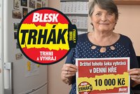 10 000 Kč z DENNÍ HRY pro Alenu Mynaříkovou (71) z Roudnice nad Labem: Blesk mi vyřešil Vánoce!