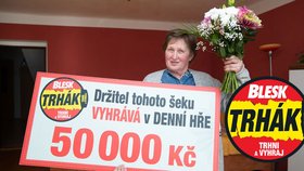 Libuše Nováková vyhrála 50 tisíc korun.