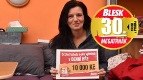 10 000 Kč pro Lenku Šuverovou (52) v soutěži MEGATRHÁK Blesku: Štěstí si mě našlo!