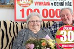 Jiřina Felixová ze Staňkova vyhrála v Megatrháku Blesku 100 tisíc korun!