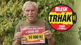 Karel (70) vyhrál 10 tisíc v Trháku! Funguje to, raduje se