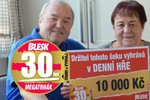 Manželé Friedrichovi vyhráli 10 tisíc v Trháku Blesku.