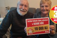 Manželé Vašinovi získali 10 tisíc v MEGATRHÁKU! Pozor, v pátek hrajeme o 100 tisíc!