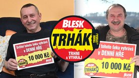 Senior z Chocně na Orlickoústecku vyhrál 10 tisíc v Denní hře Trháku: Peníze na čerpadlo! 