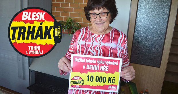 Jaroslava Lobodová z  Petřvaldu rozfofruje deset tisícovek za fritézu, zbytek dá dětem a vnukům.