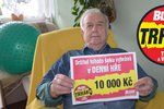 Deset tisíc korun udělalo Michalu Horňakovi radost. Dá je na operaci očí.