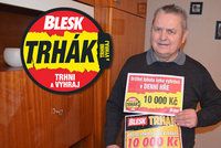 Václav Kolář (74) z Opavy vybíhá z bytu každé ráno do trafiky pro Blesk: Rozhodčí si »písknul« třetí desítku v Trháku
