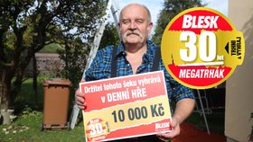 Zdeněk (64) dostal tip na MEGATRHÁK Blesku od tchýně: A vyhrál 10 tisíc!