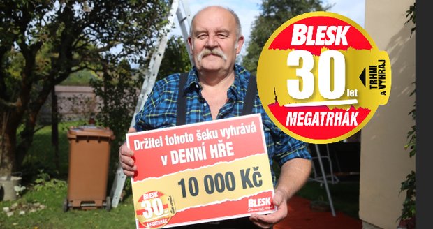 Zdeněk Novotný (64) vyhrál  v MEGATRHÁKU Blesku 10 tisíc