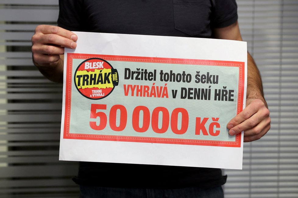 7x v průběhu Trháku se bude losovat i třetí výherce, který získá 50 tisíc Kč.