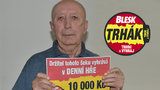 V pravou chvíli vyhrál Jan Kadlec (80) ze Sokolova v Trháku: 10 tisíc na večeři a zubaře