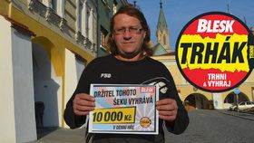 Další výherce Trháku: Pavel Melichárek (50) z Kroměříže