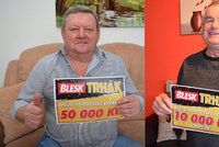 Šťastný výherce Josef Vaněk (68) z Brna:Mámo, vyhráli jsme 50 tisíc!