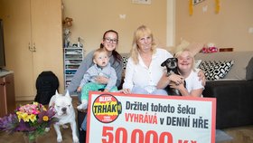 Anna Romsy (61) ze Zlatých Hor: Získala v DENNÍ HŘE Trháku 50 000 korun, rozdělí je mezi dcery