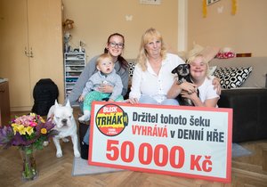 Anna Romsy (61) ze Zlatých Hor: Získala v DENNÍ HŘE Trháku 50 000 korun, rozdělí je mezi dcery