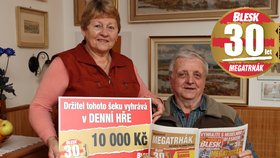 Štěstím rozzářená Ludmila Vašková (70) ze Žďáru nad Sázavou: Manžel vyhrál 5000 Kč a já teď 10 000 Kč