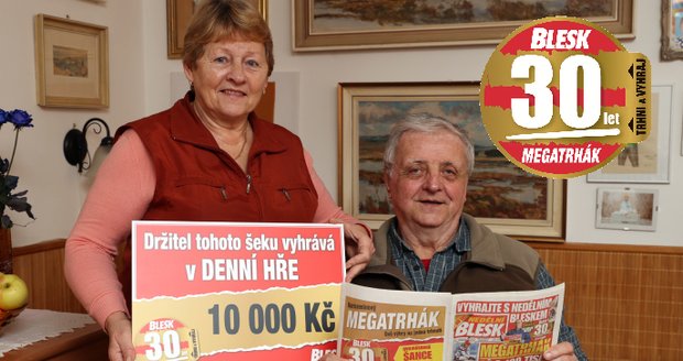 Štěstím rozzářená Ludmila Vašková (70) ze Žďáru nad Sázavou: Manžel vyhrál 5000 Kč a já teď 10 000 Kč