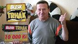Josef (61) z Buštěhradu získal v Trháku 10 000 korun: Za výhru si koupí novou pilu!