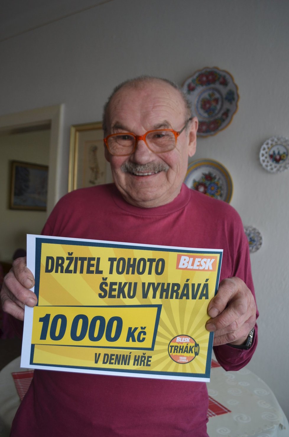 Ivo Bartošek má díky hře Blesku 10 tisíc. „Samozřejmě budu teď hrát dál,“ tvrdil.