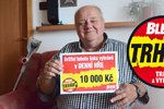 Jiří Rainer (68) ze Žďárska přežil těžkou nehodu, teď vyhrál s Bleskem 10 tisíc: Díky Trháku se na něj usmálo štěstí
