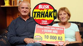 Jiří Štrobl (67) měl vítězné tušení a v Trháku získal 10 tisíc Kč: Zaplatí opravu auta!