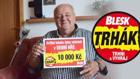 Jiří Rainer (68) ze Žďárska přežil těžkou nehodu, teď vyhrál s Bleskem 10 tisíc: Díky Trháku se na něj usmálo štěstí