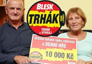 Jiří Štrobl (67) měl vítězné tušení a v Trháku získal 10 tisíc Kč: Zaplatí opravu auta!