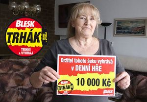 Irena Odehnalová (75) z Mikulova vyhrála v denní hře Trhák: Vyšlo to hned napoprvé!