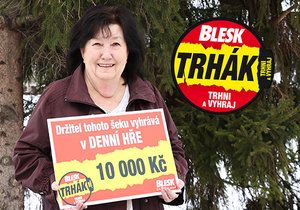 Marie Koutová (73) z Horoměřic vyhrála 10 tisíc