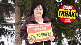 Marie Koutová (73) z Horoměřic vyhrála 10 tisíc