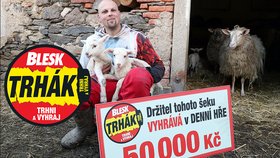 Zemědělec Radek Lipták (34) z Nýřan zabodoval v DENNÍ HŘE: Trhák zkusil poprvé a má 50 000 Kč!