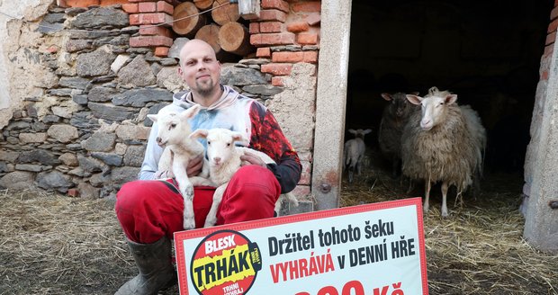 Zemědělec Radek Lipták (34) z Nýřan zabodoval v DENNÍ HŘE: Trhák zkusil poprvé a má 50 000 Kč! 