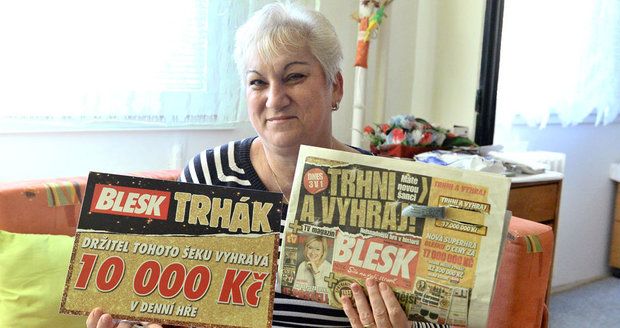 V Trháku získala Jitka Malá (53) z Prahy 10 000 Kč: Za výhru pojedu do wellnessu