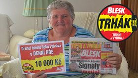 Eliška (70) už má výhru 10 000 z Trháku v kapse! Těší se na supermoderní vysavač!