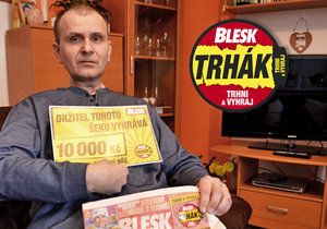 Invalidní důchodce Erich Hanzlík (52) zažil s Trhákem pocit štěstí: Desetitisícovou výhru oplakal!