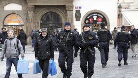 Do ulic Prahy míří stovky policistů: Hlídají trhy, hlavní tahy, obchody i památky