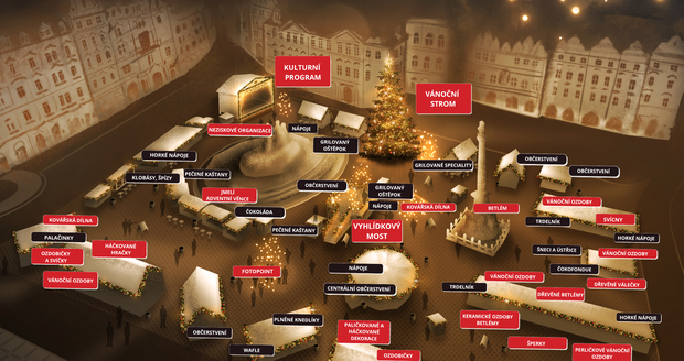 Advent se blíží! Nejslavnější vánoční trhy na „Staromáku“ začínají. Připomenou Popelku