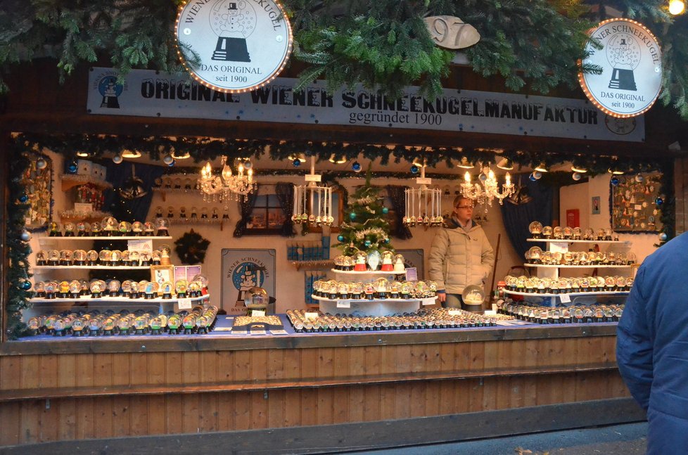 Vánoční trhy ve Vídni.