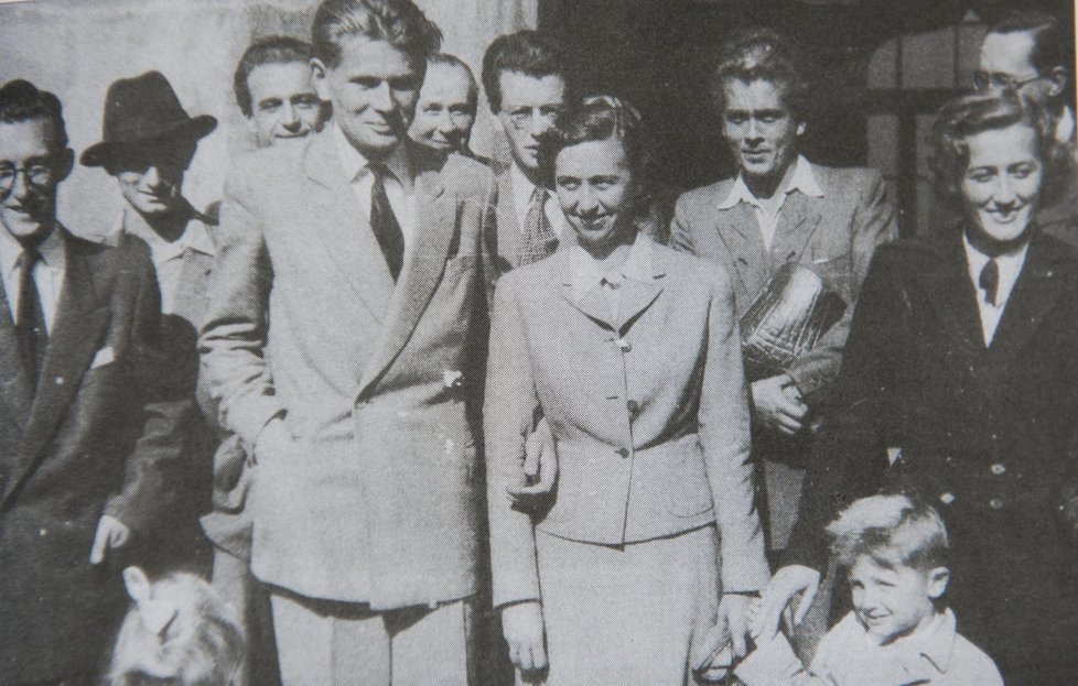 Herecký pár se bral v roce 1947.
