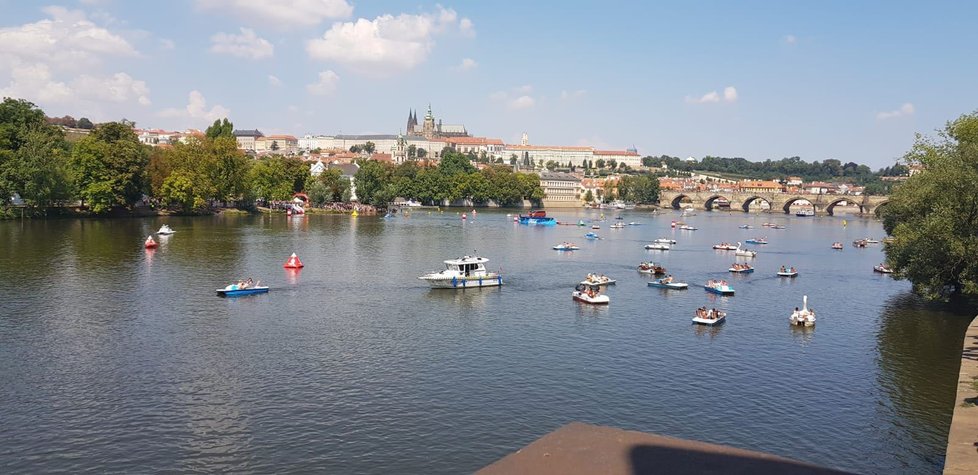 Závod začíná na Střeleckém ostrově.