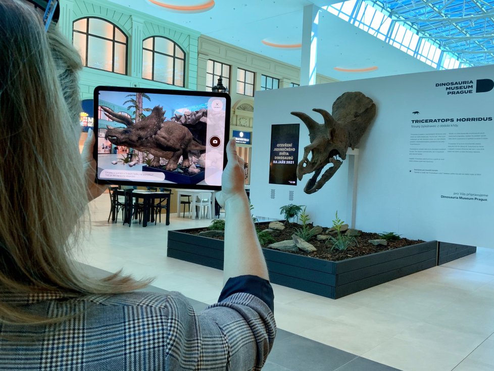 V POP Airport ožívá díky virtuální realitě Triceratops