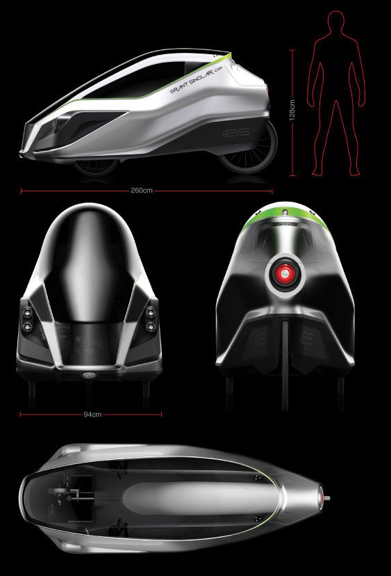 Tříkolka Sinclair Iris nabízí moderní elektromotor, jednoduché a přesné ovládání i skvělý design