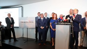 Tiskovou konferenci Trikolóry moderoval herec Marek Vašut.