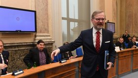 Jednání tripartity o válce na Ukrajině: Premiér Petr Fiala (ODS) (17.3.2022)