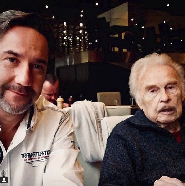Martin s  tchánem Luďkem Munzarem, který oslavil 85 let