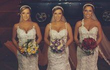 V Brazílii se vdala tři identická trojčata a hosté se ptali: Vidíme trojmo?