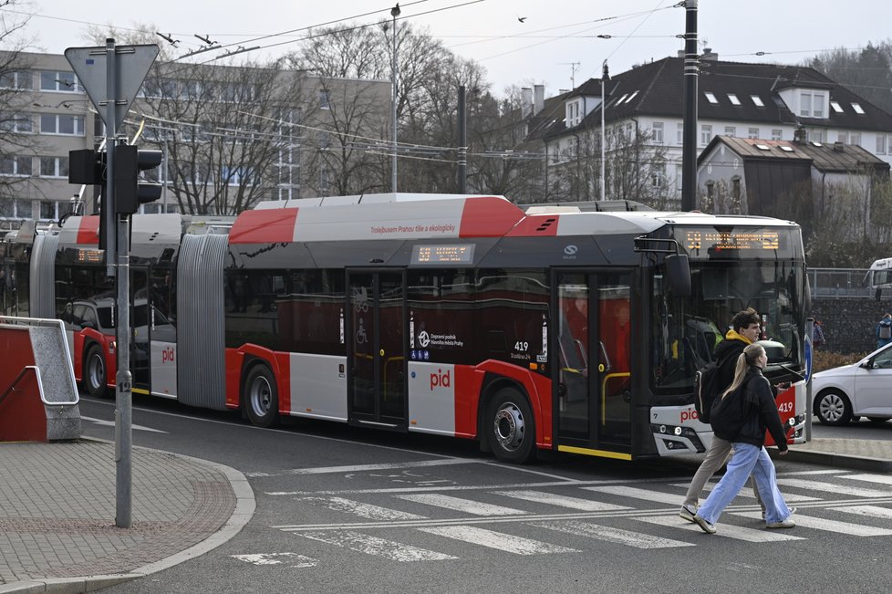 Zahájení provozu na trolejbusové lince č. 59 Nádraží Veleslavín – Letiště Václava Havla. (6. březen 2024)