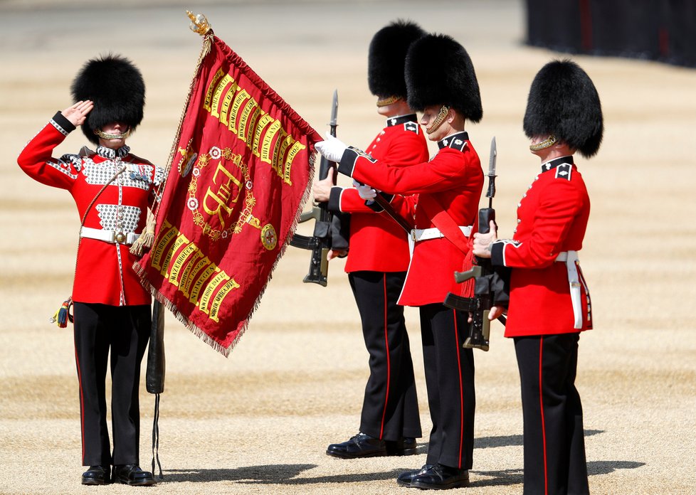 Oficiální oslava narozenin královny Alžběty II. anglicky zvaná Trooping the colour (17. června 2017)